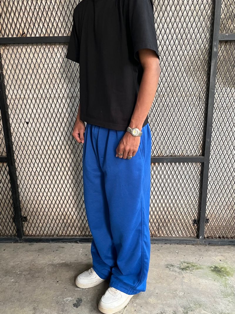 Baggy Sweatpants Blank Blue, foto 3