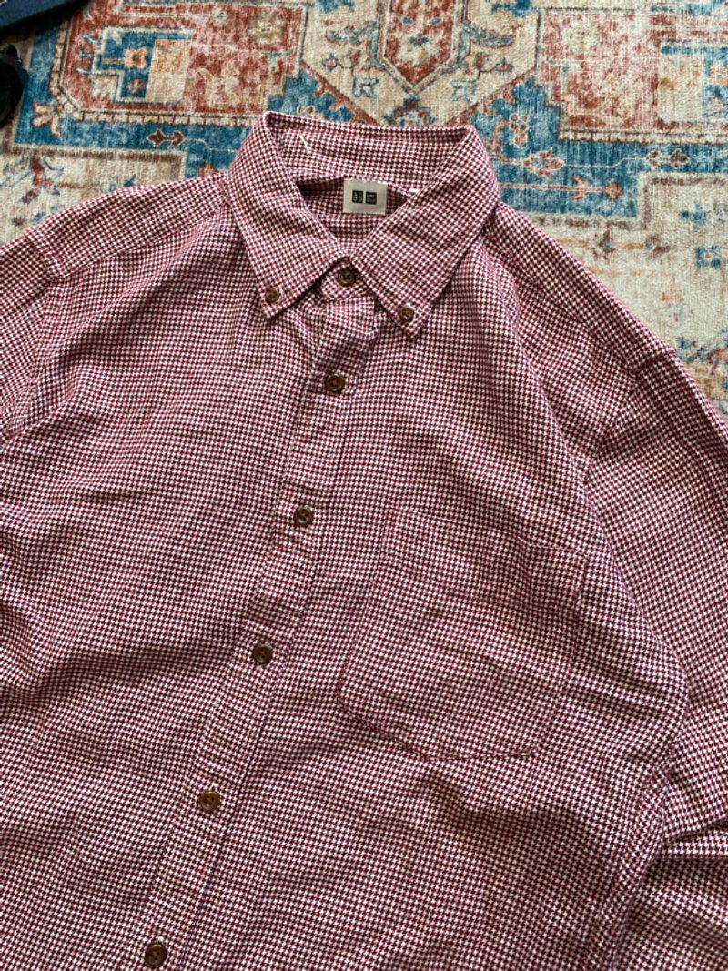 FLANEL BUTTON DOWN SHIRT UNIQLO, foto 3