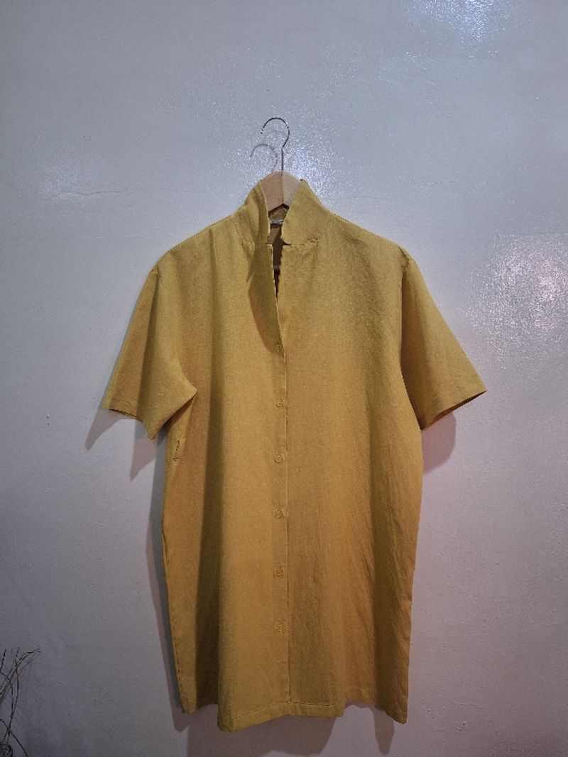 Dress casual full kancing, super tebal, foto 3