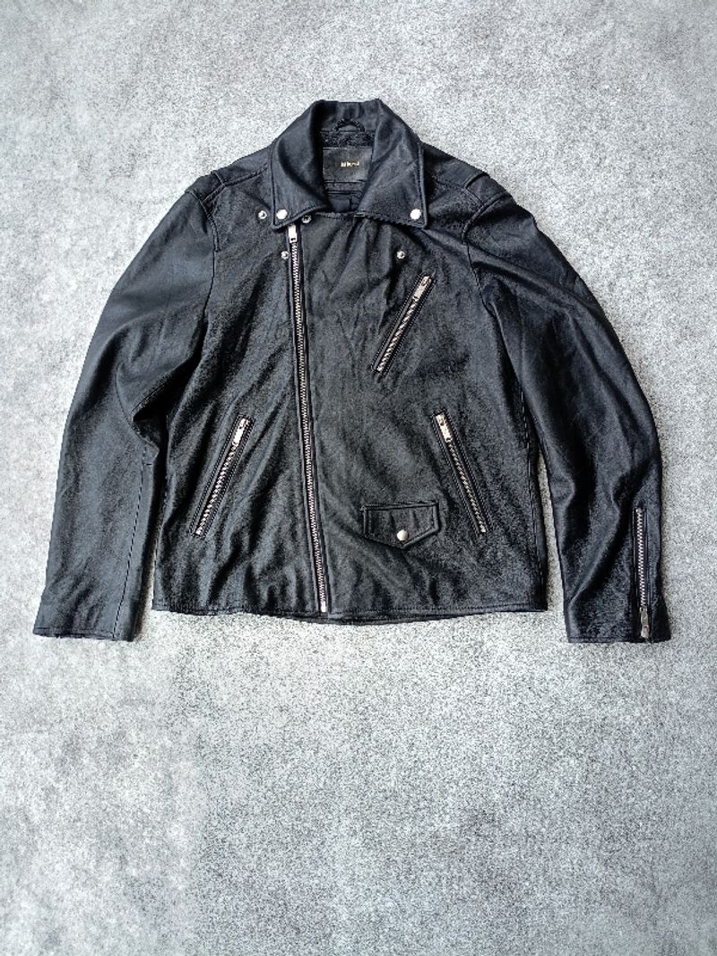 Jaket Kulit Ramones istkunst Bikers Leather Jacket, foto 2