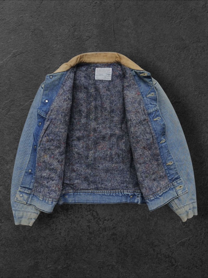 Vintage Lee Storm Rider Lined Blanket Denim Jacket, foto 3