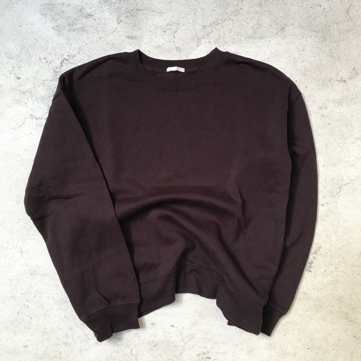 Uniqlo Vintage Casual Sweater Pria burgundy