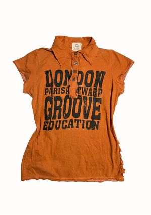 london tshirt orange fullprint streetwear