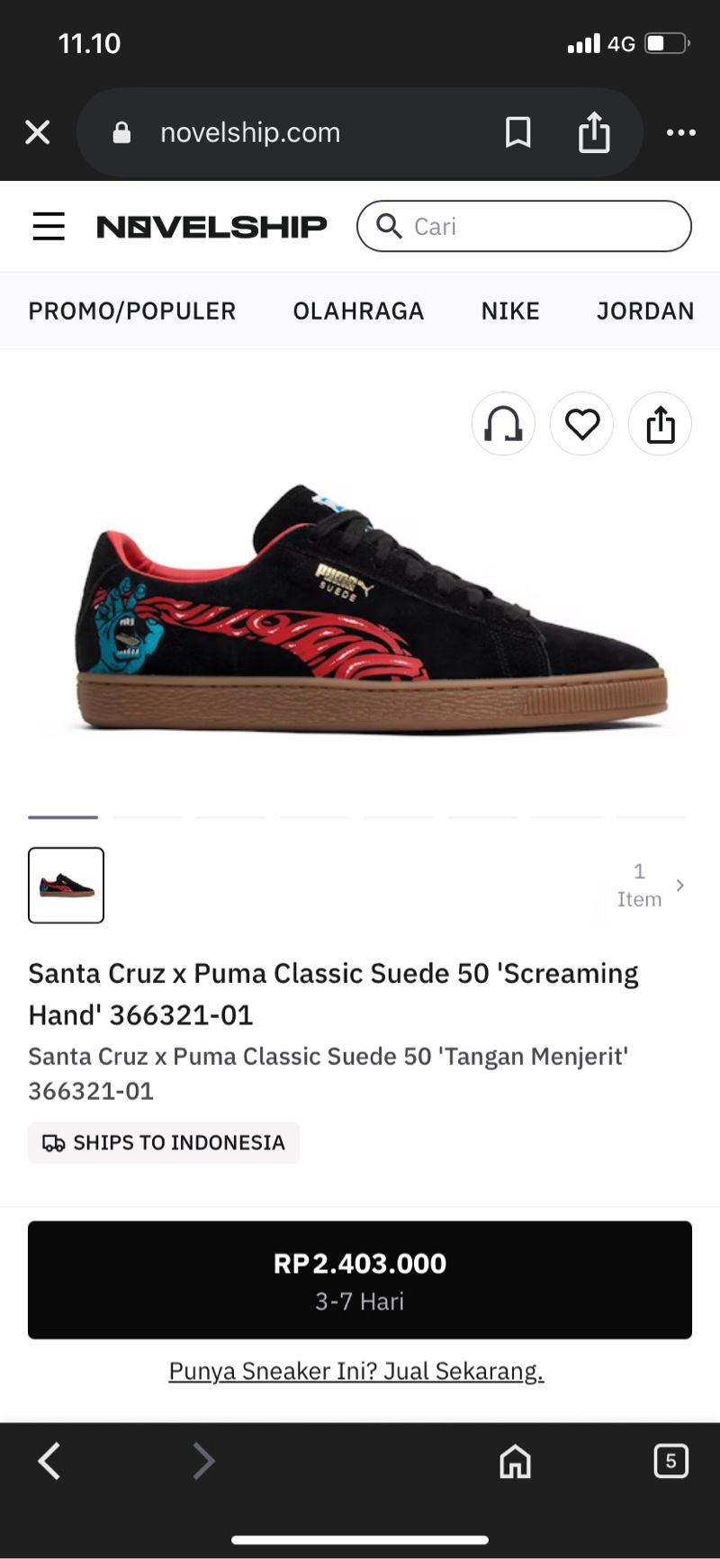SANTA CRUZ X PUMA SUEDE, foto 8