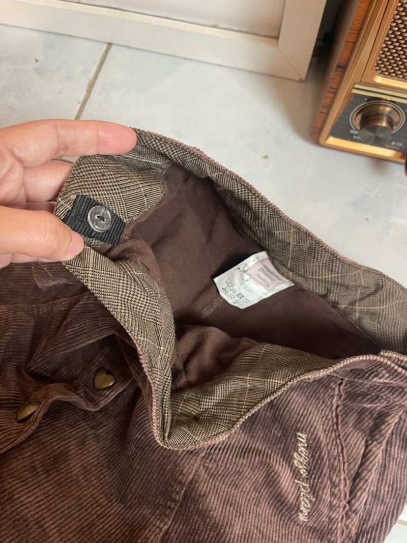 rok celana rokcel corduroy coklat premi, foto 9