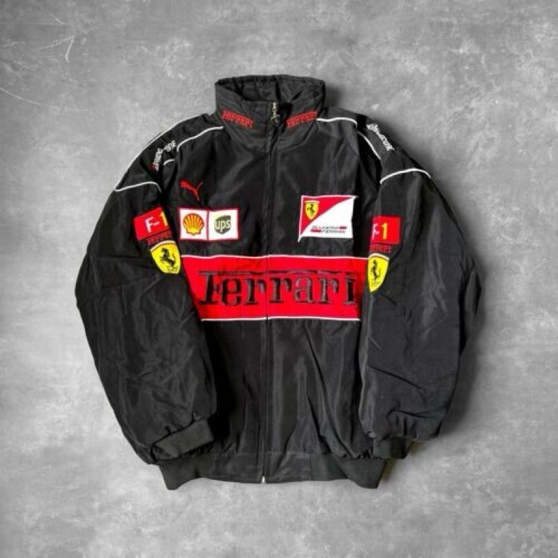 ferrari jaket f1 black, foto 3