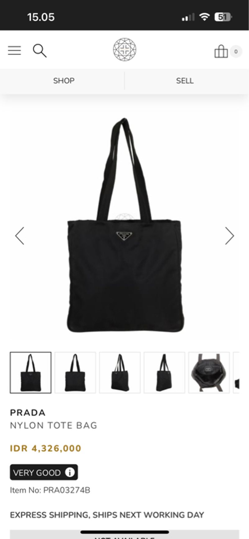 Vintage Prada Nylon Totebag, foto 9