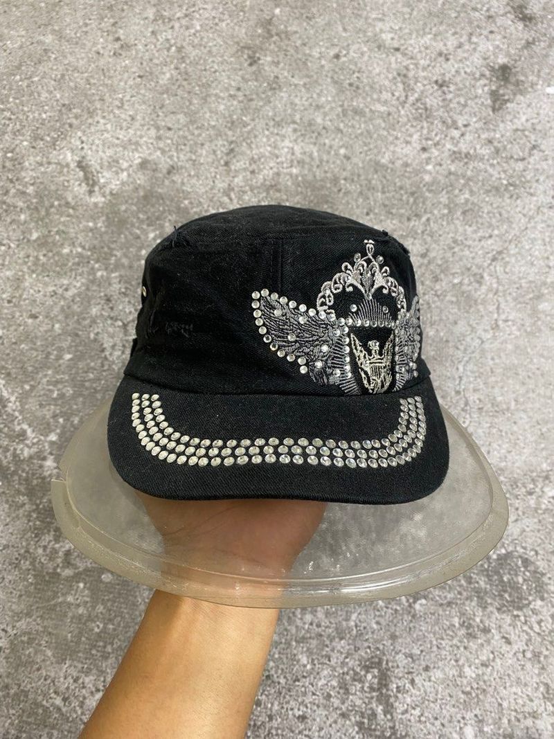 Egoist studded swarovski patrol cap, foto 2