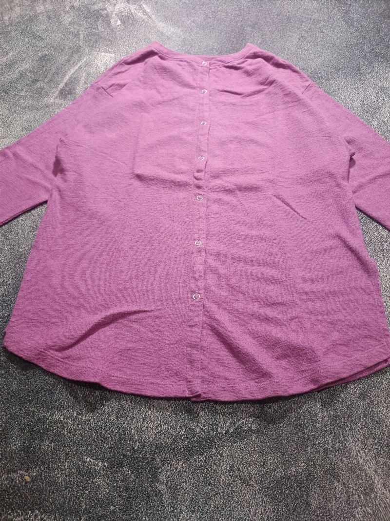 LEPSIM CARDIGAN RAJUT BASIC PURPLE MAUVE SIZE M - L, foto 3