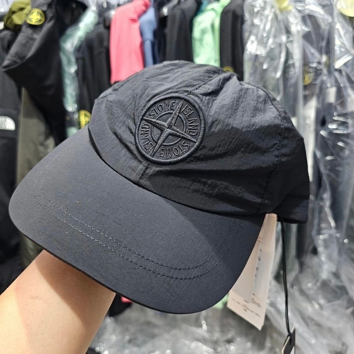 Stone Island Casual Hat Pria black