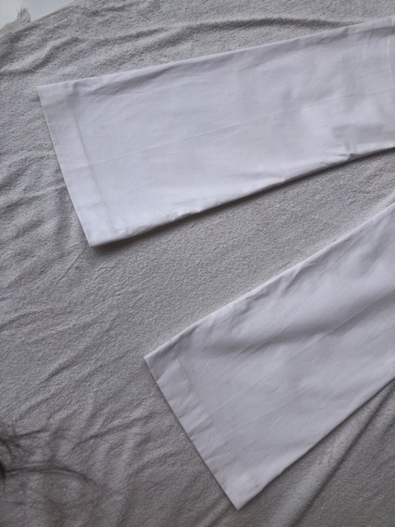 flare pants white, foto 7
