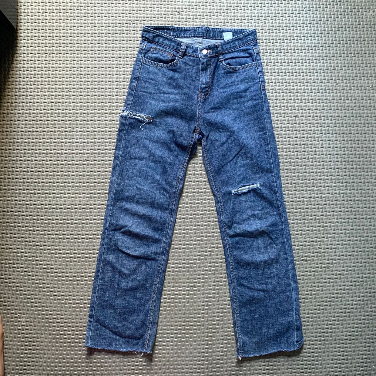 Vintage Streetwear Ripped jeans Wanita navy