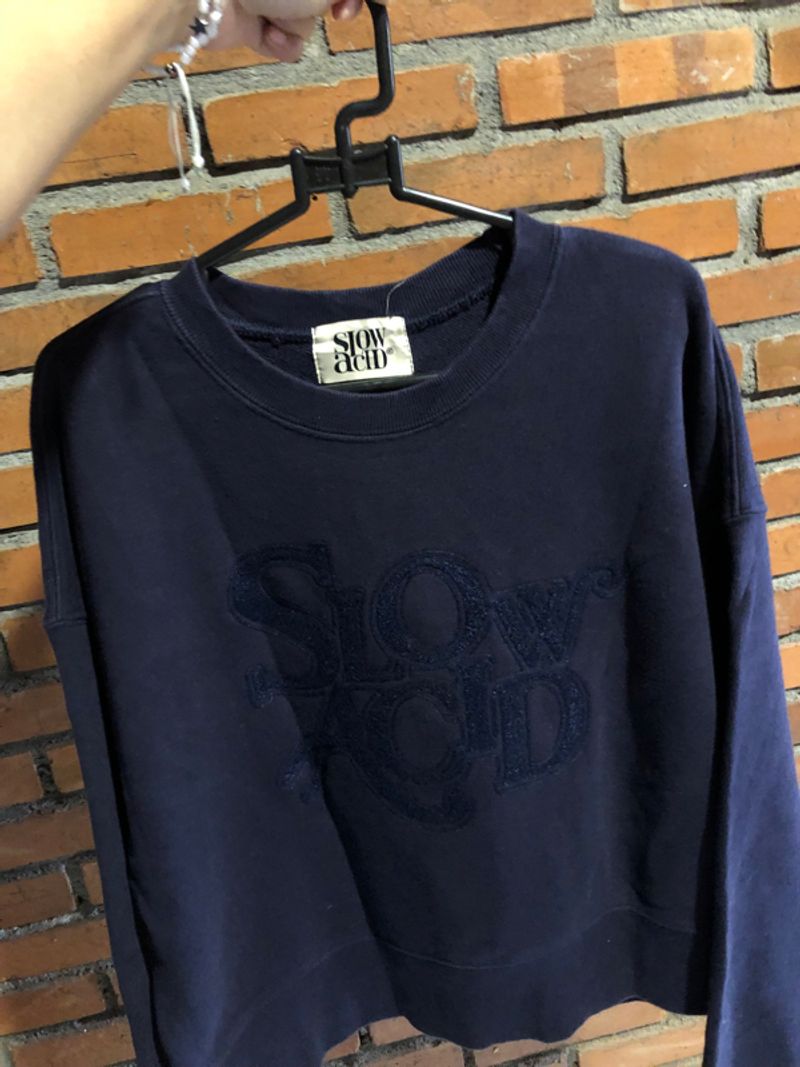 Crewneck Crop Top Cewek Sweater, foto 2