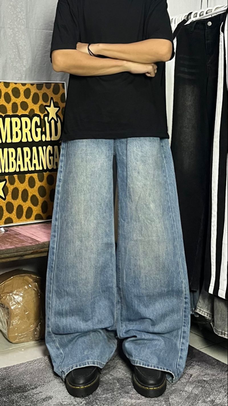 Blue wash Baggy jeans, foto 2