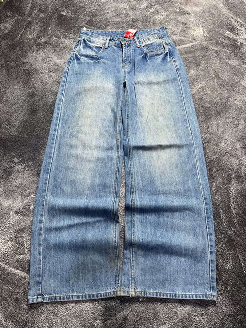 Blue wash Baggy jeans, foto 4