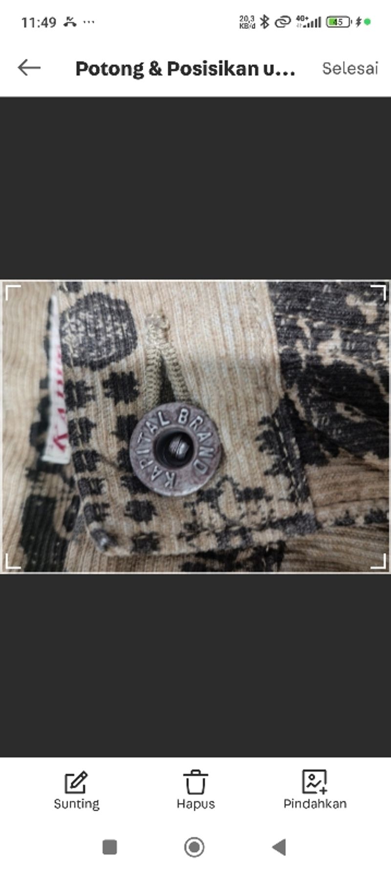 Celana Corduroy Kapital, foto 5