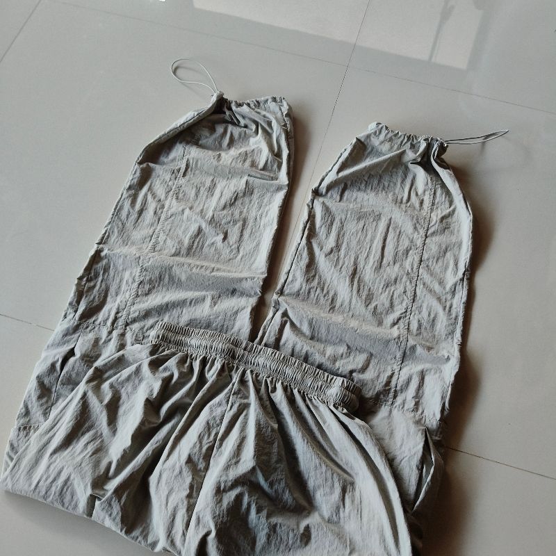 Y2K baggy cargo nylon pants, foto 5