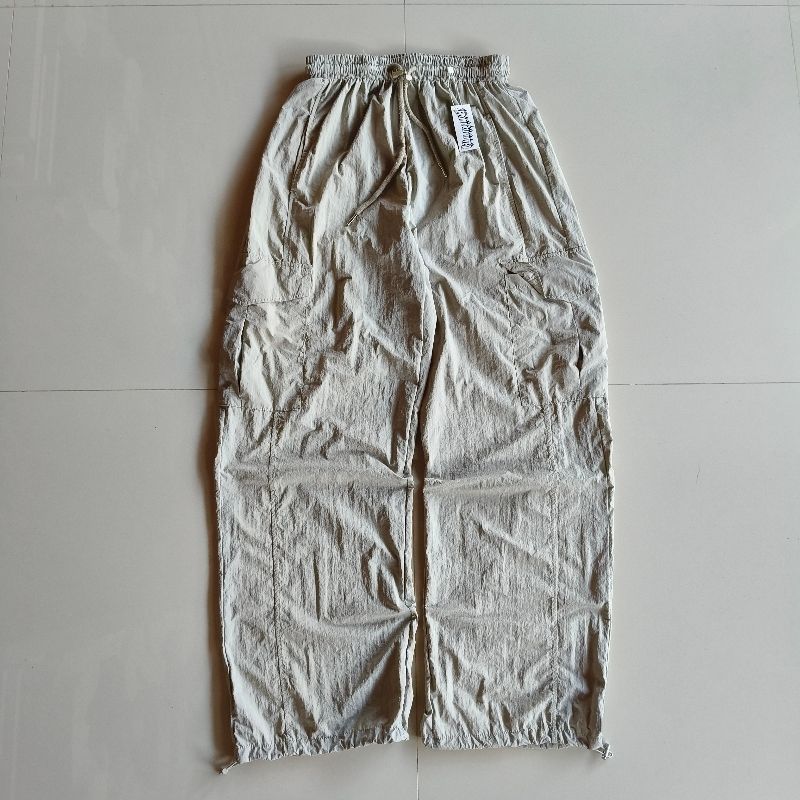 Y2K baggy cargo nylon pants, foto 2