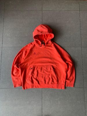 Nike ACG Orange Hoodie embroidered logo Red