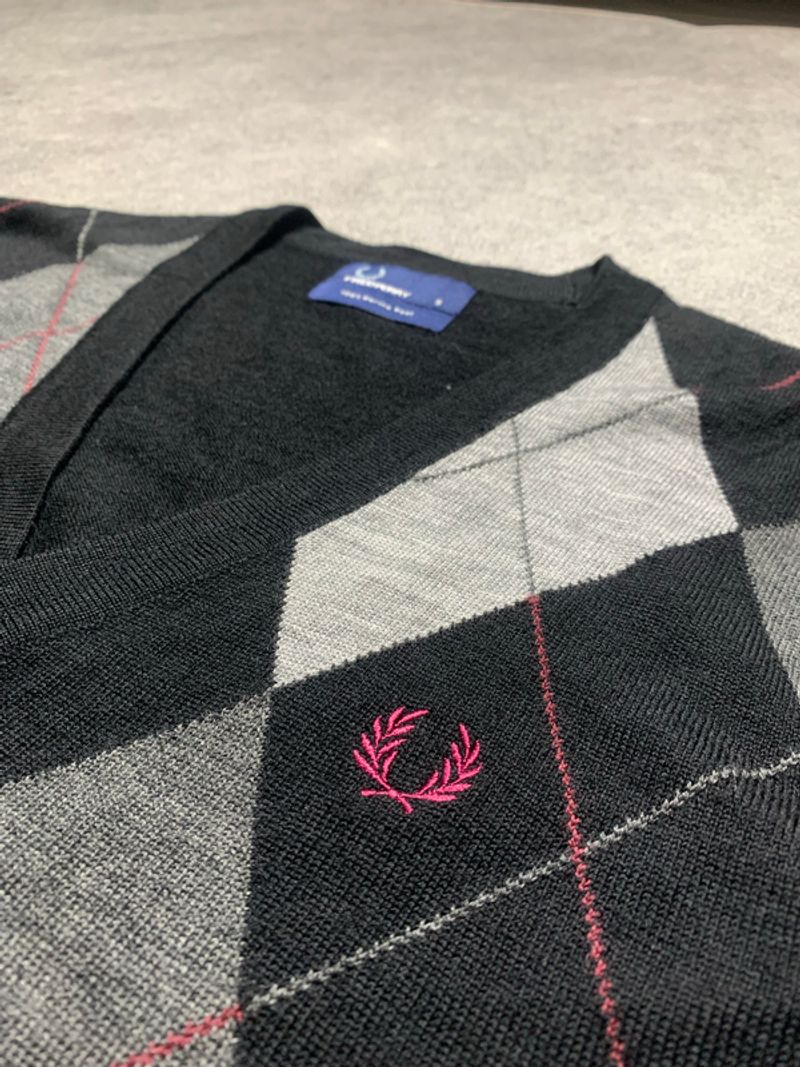 Fred Perry Argyle Men's Cardigan, foto 6