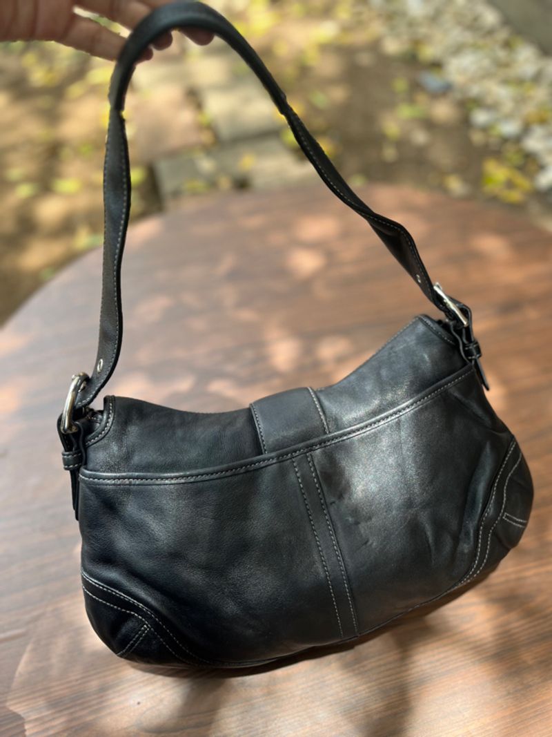 Coach soho medium black leather, foto 4