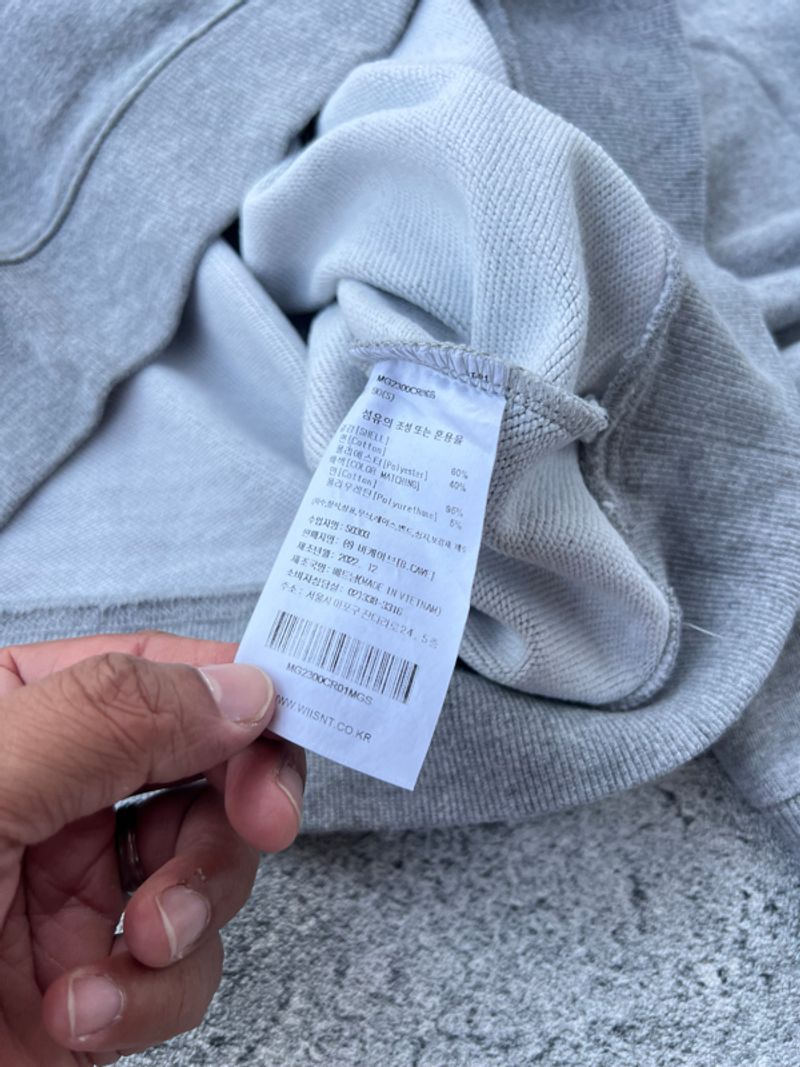 Mark Gonzales Sweater Crewneck Grey, foto 3