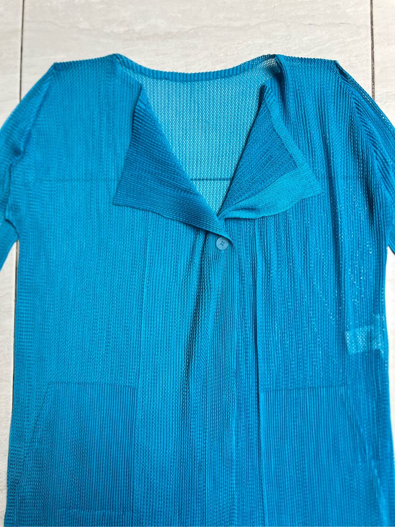 ISSEY MIYAKE PLEATS PLEASE Blue Mesh Outer, foto 6