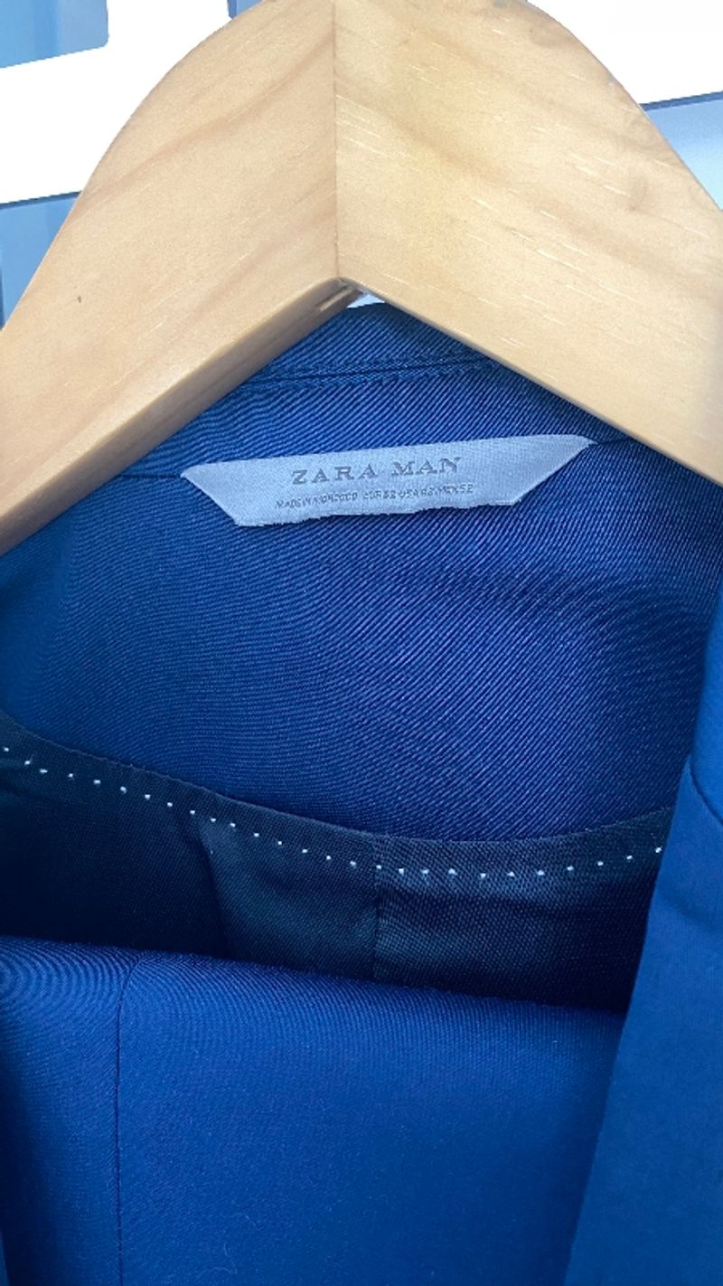 Zara man jas setel navy, foto 2