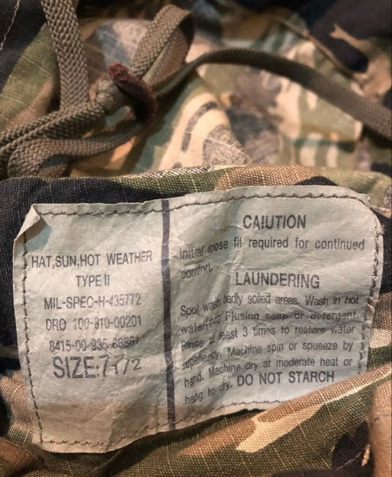 BUCKED HEAD TIGER CAMO VIETNAM WAR, foto 3