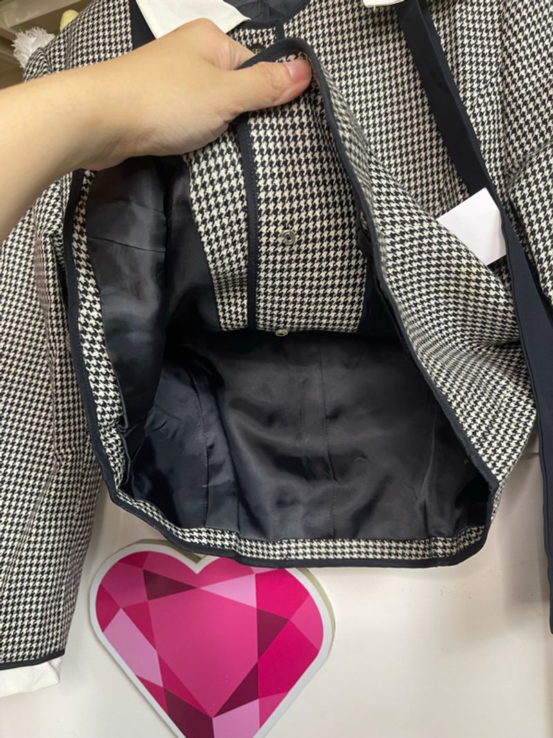 blazer tweed semi crop baru (-), foto 8