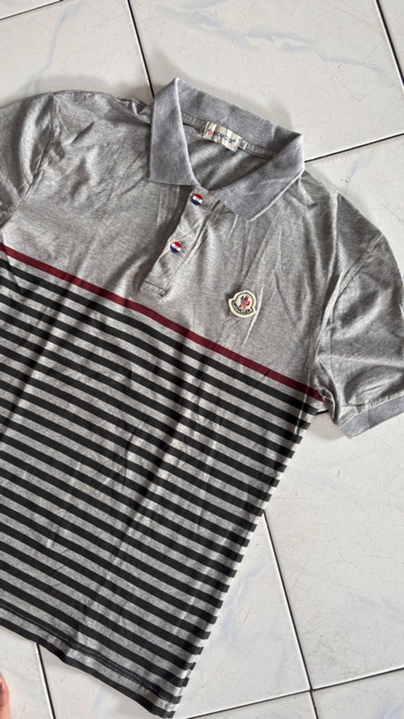 Moncler polo Grey Stripe Design, foto 2