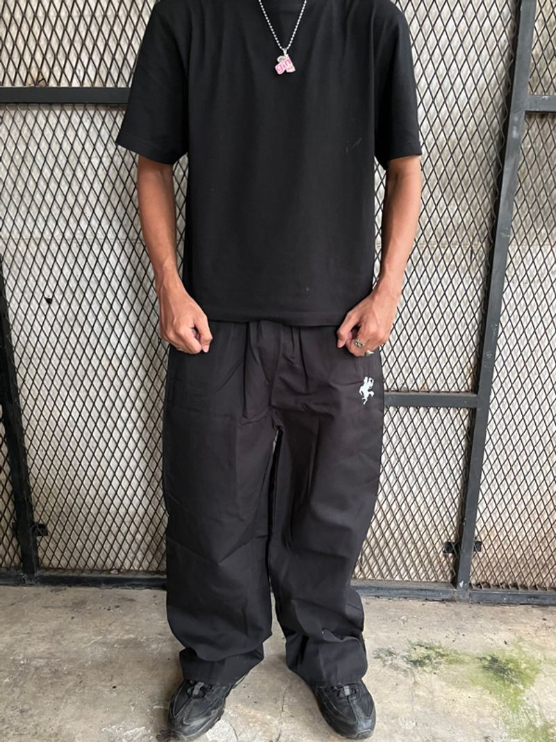 Baggy Canvas Pants Black, foto 2