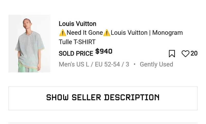 Louis vuitton monogram tulle t shirt, foto 4