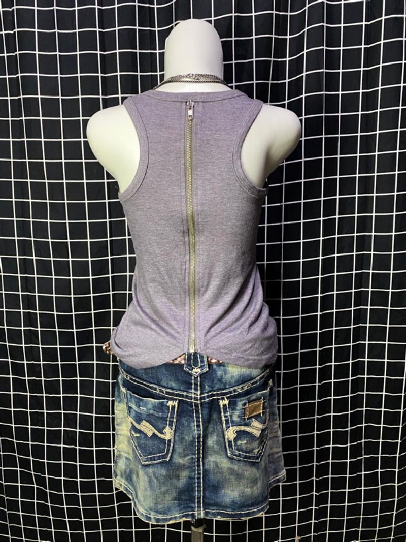 y2k graphics zip tank top, foto 3