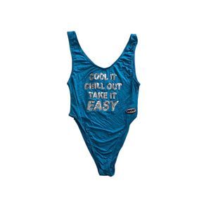 Omighty Y2K Romper Wanita blue