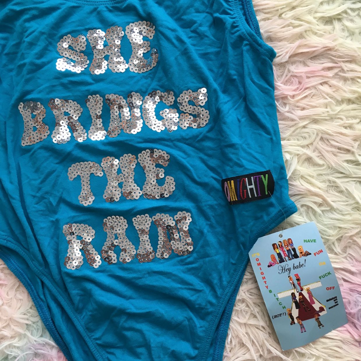 Omighty Y2K Romper Wanita blue, foto 3