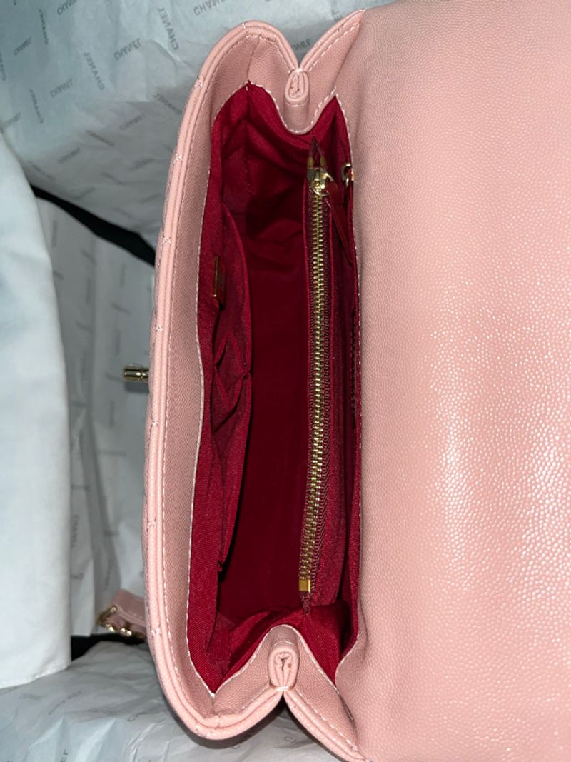 Chanel coco handle medium caviar leather, foto 6