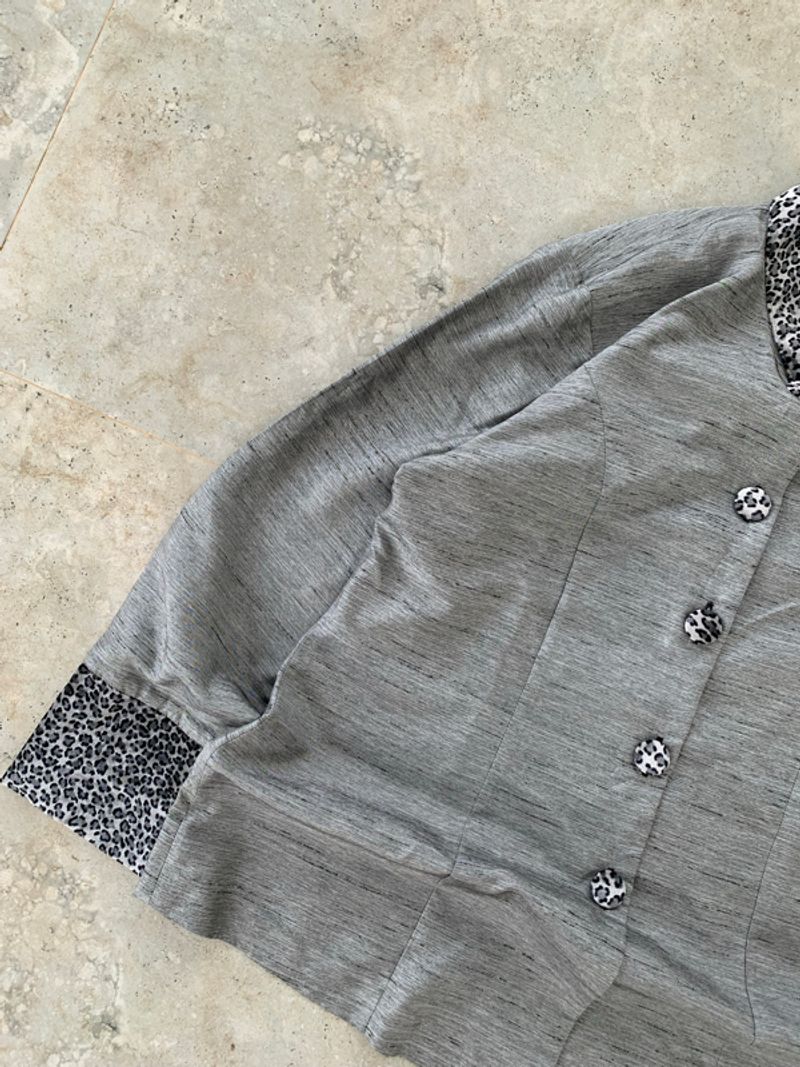 Irene Gray Leopard Long Sleeve Shirt, foto 4
