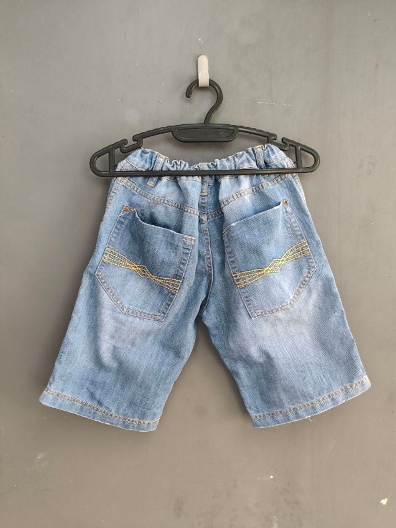 Celana Pendek Jeans Zara Kids Basic Short Pants Denim, foto 2