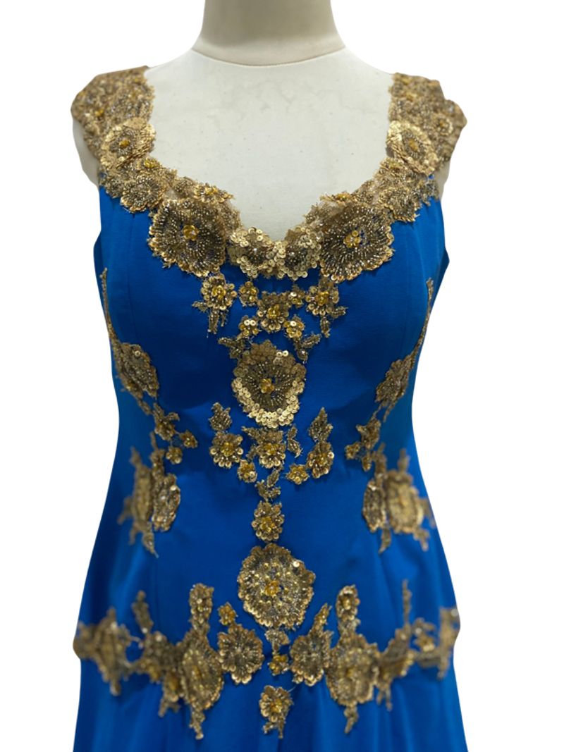 Royal Blue Floor Length Gown, foto 3