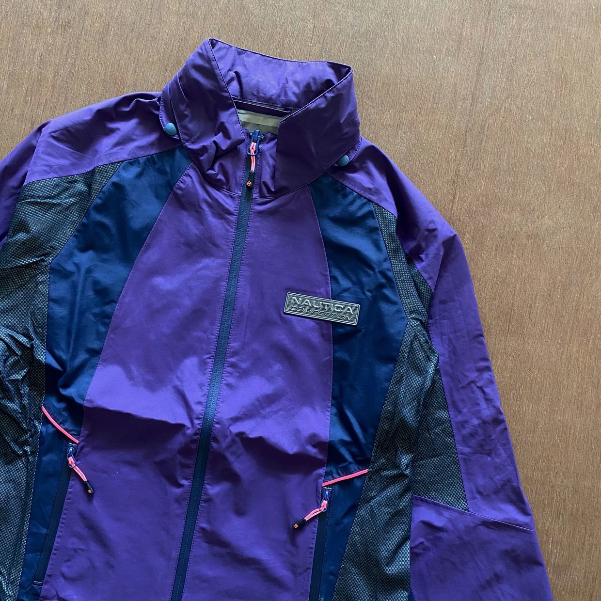 Nautica Gorpcore Track jacket Pria purple black, foto 3