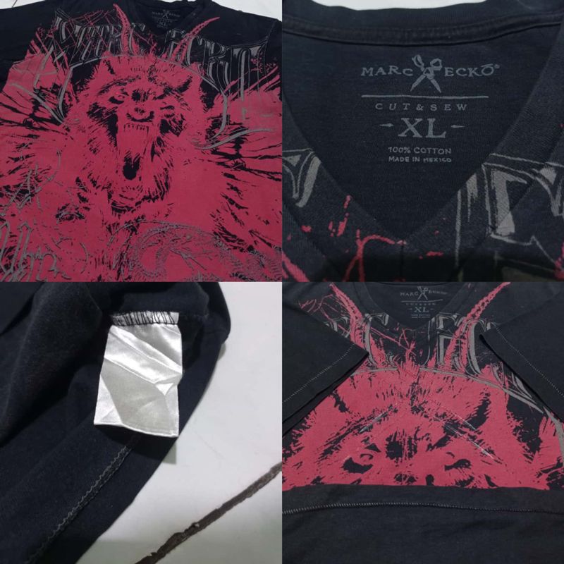 Marc Ecko Men’s Black & Red T-Shirt, foto 3
