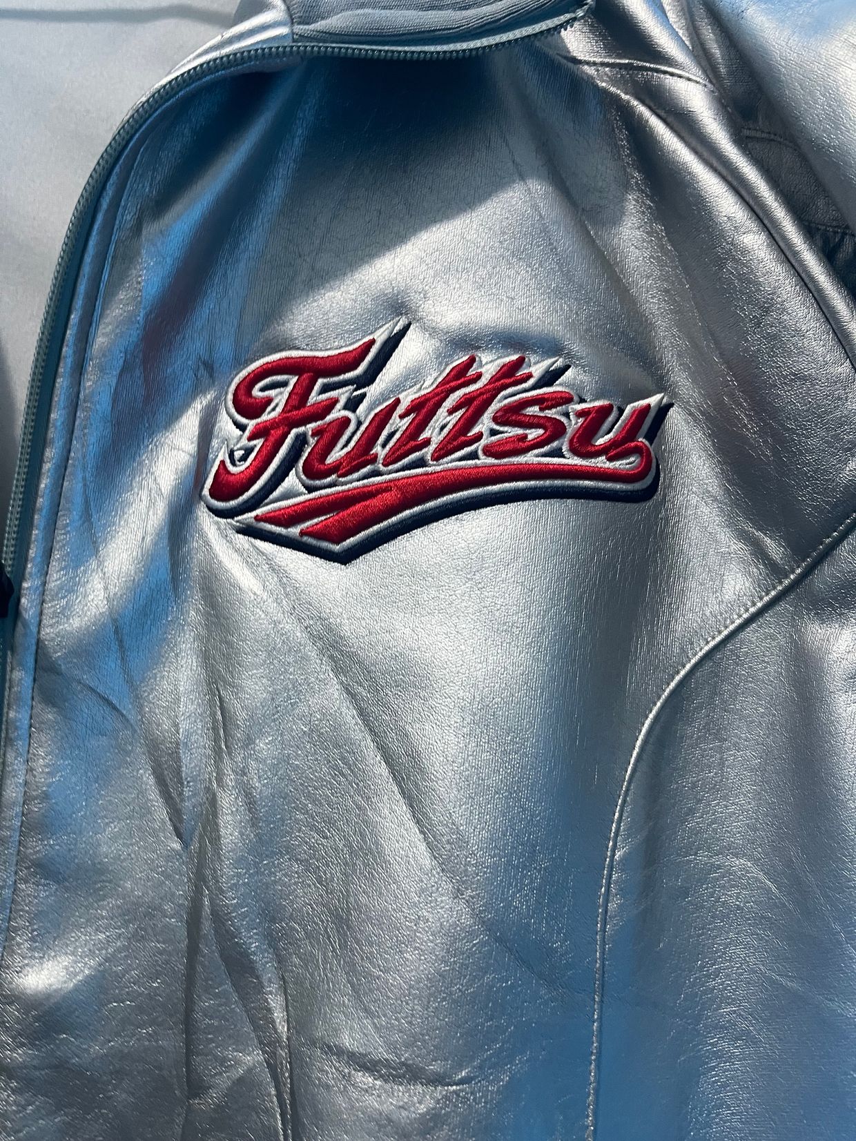 Mizuno Casual Bomber jacket Pria silver, foto 5