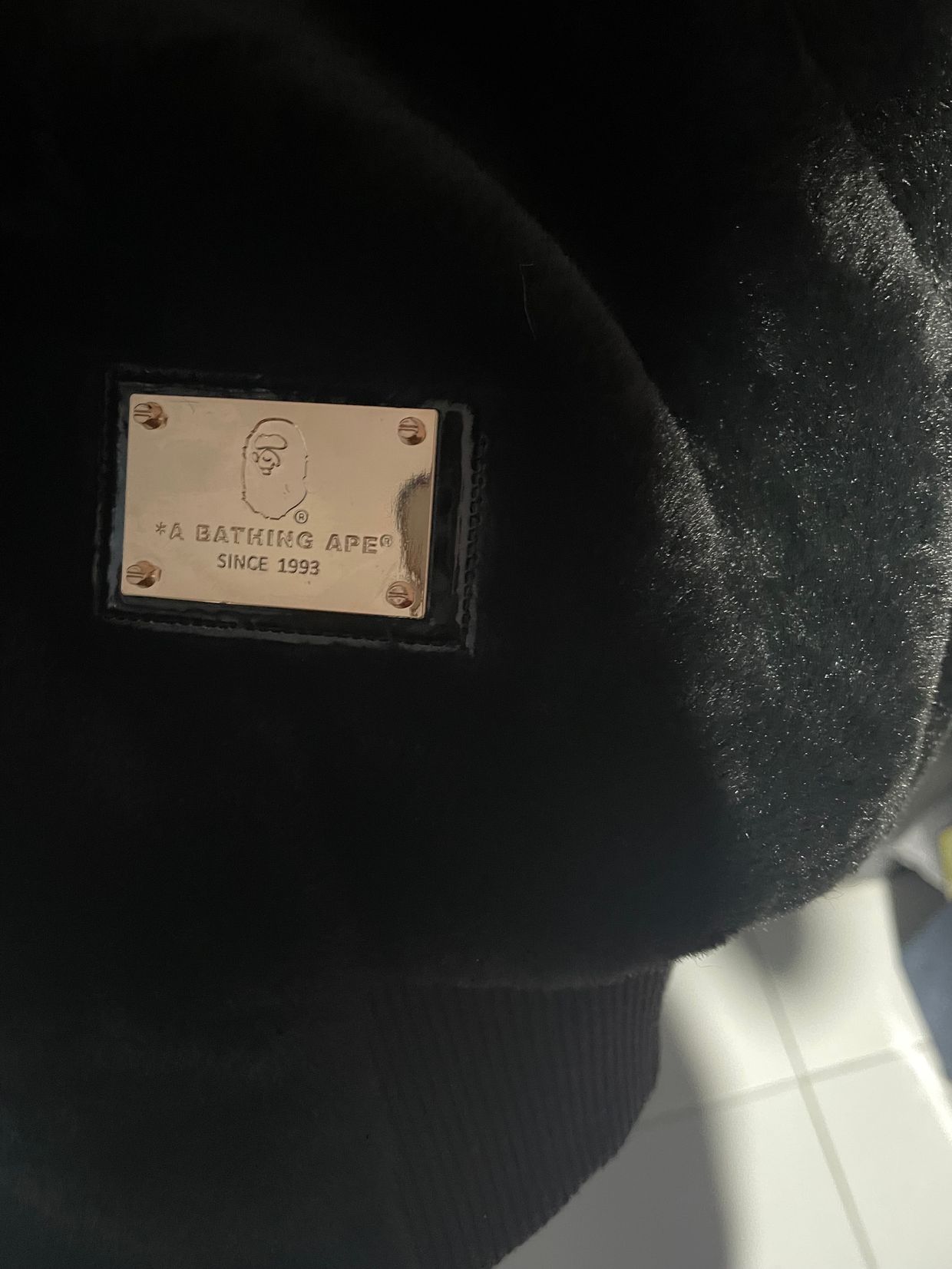 A Bathing Ape Luxury Bomber jacket Pria black, foto 7