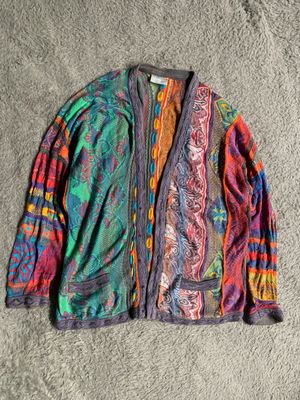 Vintage 90s Coogi Cable Knit Coloured Cardigan