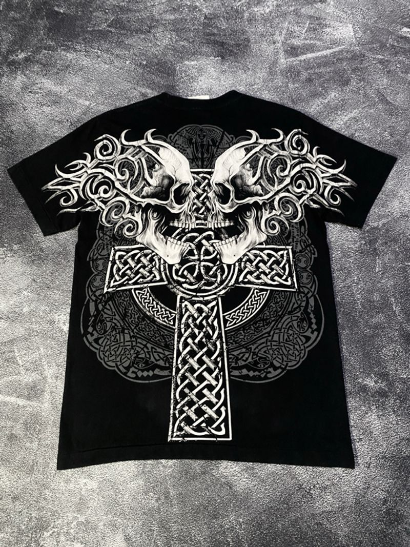 Tshirt Skull Cross Y2k, foto 2