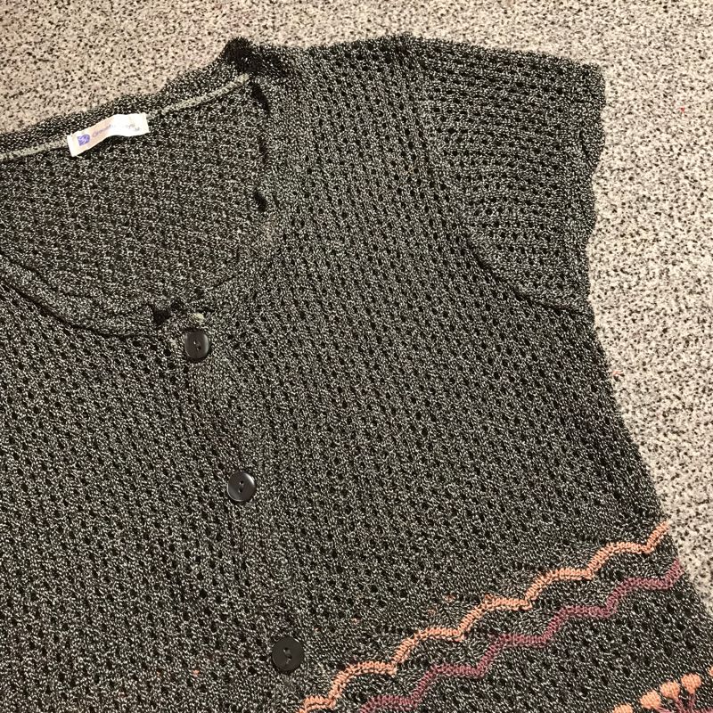 grey knit outer sweater y2k, foto 3