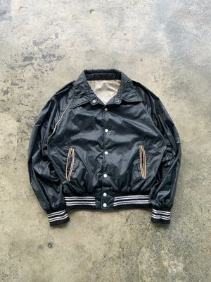 Vintage 90’s Black Scovill Button Bomber Jacket