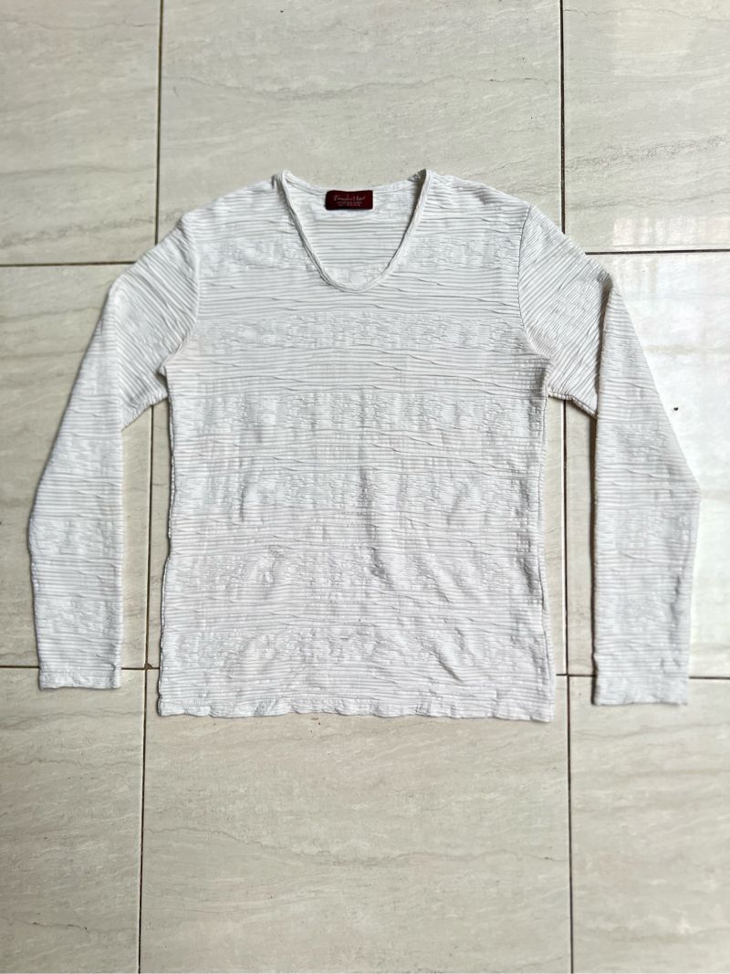 TORNADO MART White 3D Knit T-shirt, foto 4