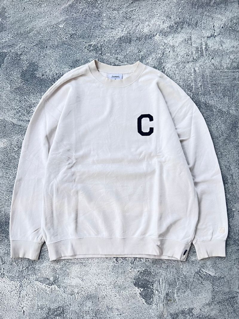 Covernat Sweater Crewneck Putih, foto 2